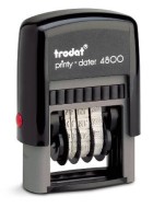Trodat Printy 4800 Date Stamp shipped daily online. Free same day shipping. Excellent customer service. No sales tax - ever.