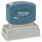 Xstamper N12 Pre-Inked bank endorsement stamp made daily online! Free Same Day Shipping. No sales tax - ever!
