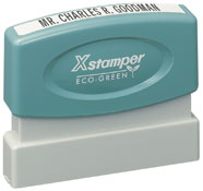 The Xstamper N05 is the perfect stamp for when all you need is one line of custom text, like your website address, company name, or short message. No sales tax ever.