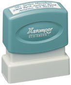 The Xstamper N10 rubber stamp is the perfect size for small signatures, compact endorsements, or address stamps as well as company logos. No sales tax ever.