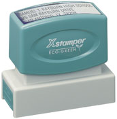The Xstamper N14 custom stamp is popular for return addresses, signatures, and notary stamps. No sales tax ever.